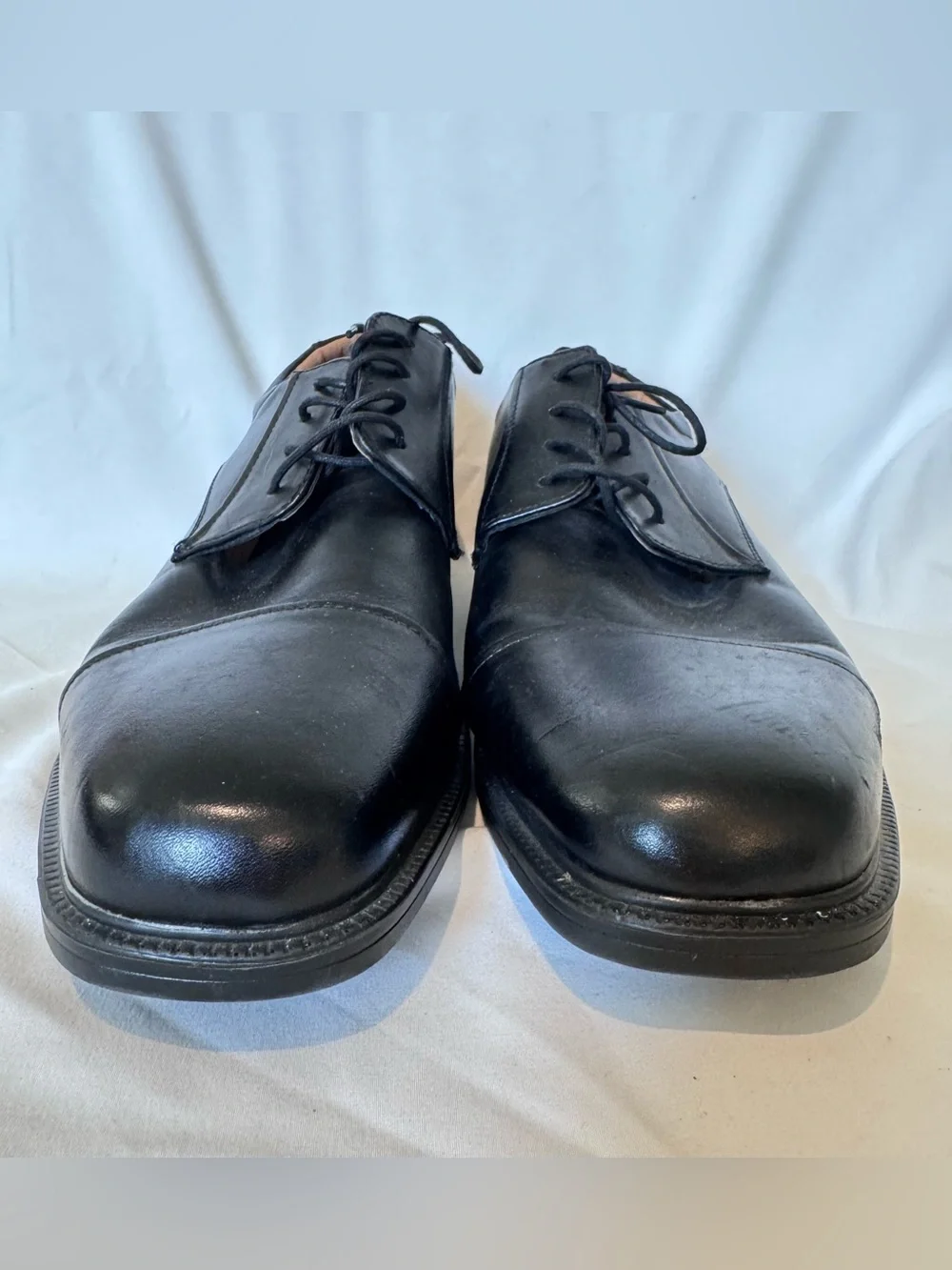 La Milano Men's Black Leather Comfort Dress Shoes Wide EEE #A1718 Sz 13 Business